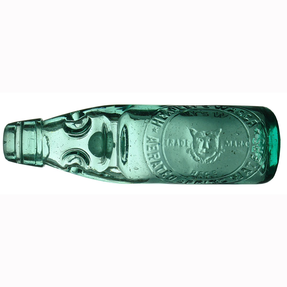 Codd. Headley's Wagga Aerated Spring Waters. Cats Head. (New South Wales)