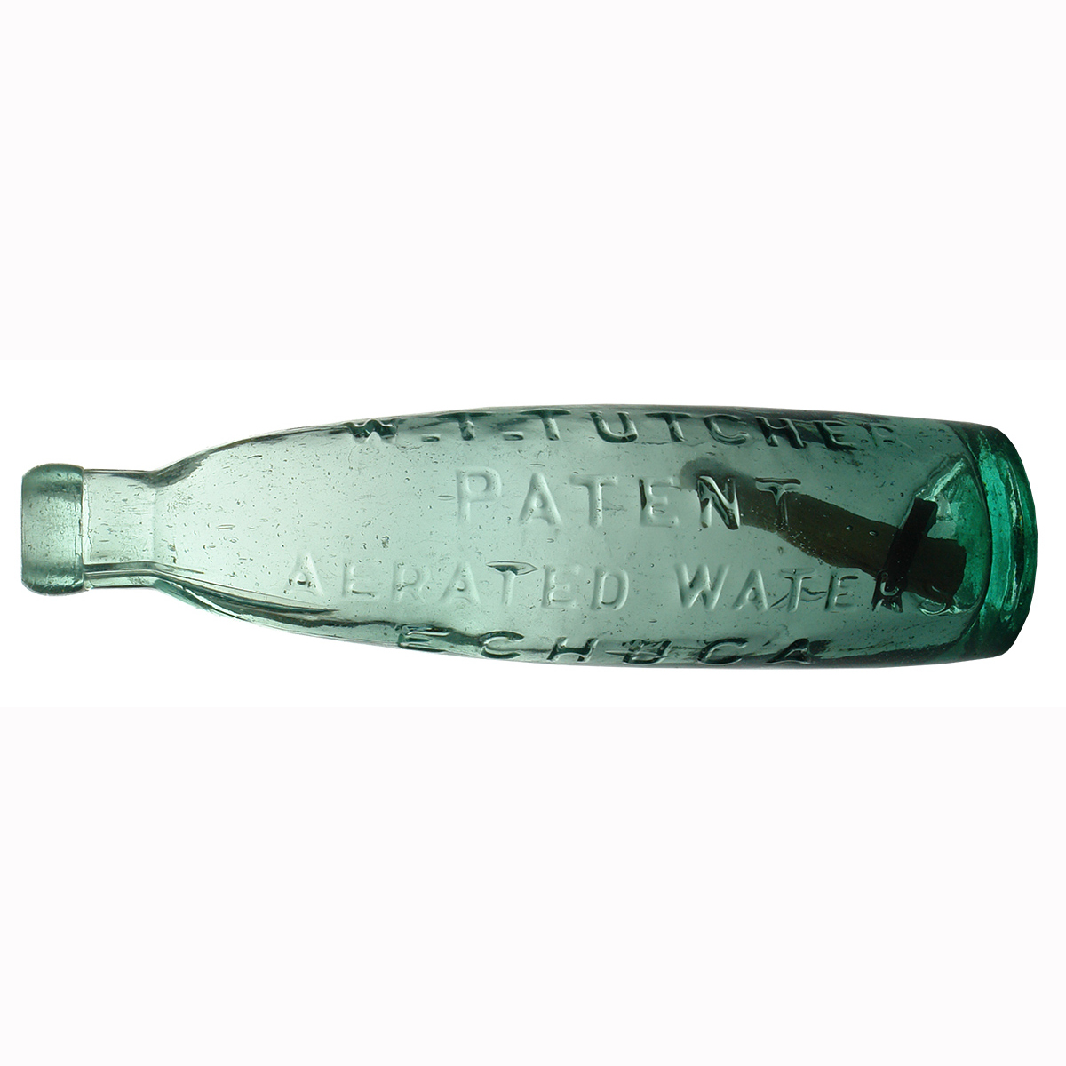 Stick Bottle. W. T. Tutcher, Patent Aerated Waters, Echuca. (Victoria)