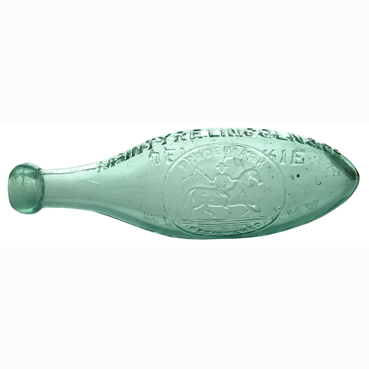 Torpedo. McIntyre Lincoln & Co., Narrandera, Hay & Jerilderie. Stockman on Horseback trade mark. (New South Wales)