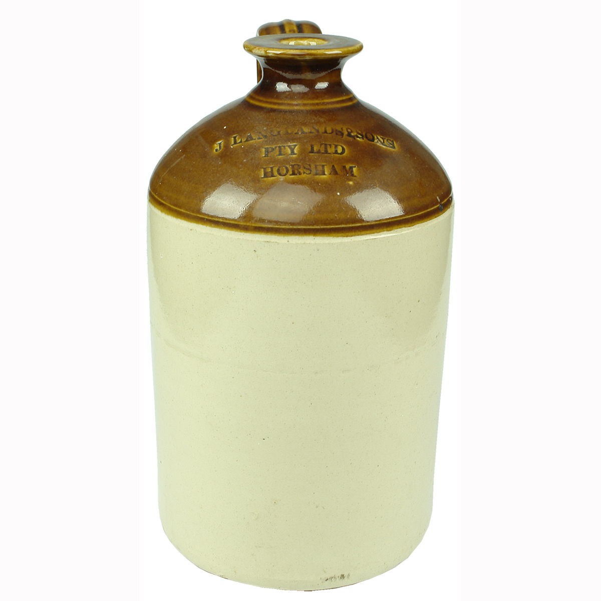 Demijohn. J. Langlands & Sons Pty Ltd Horsham. 1 Gallon. (Victoria)