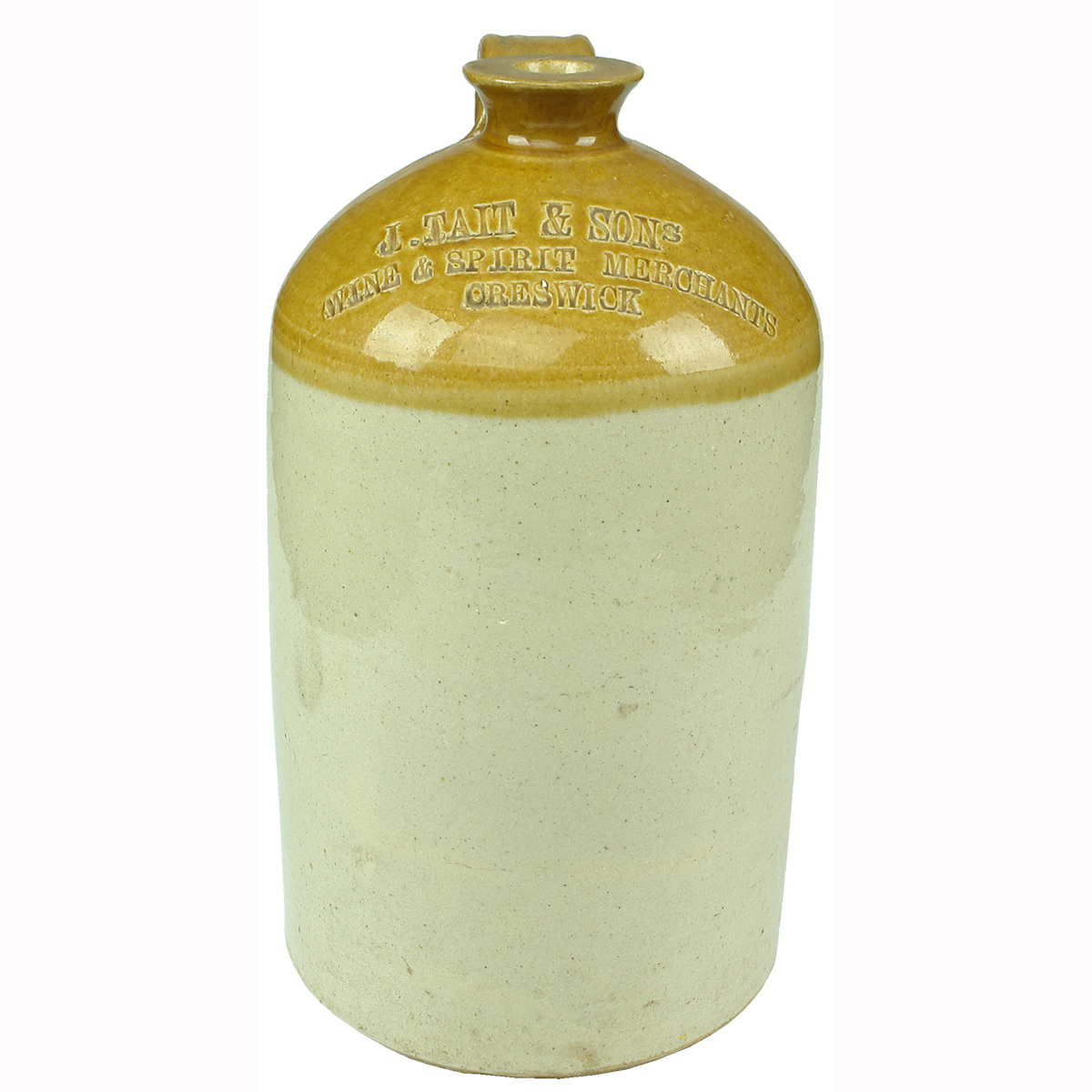 Demijohn. J. Tait & Sons, Wine & Spirit Merchants, Creswick. 1 Gallon. (Victoria)